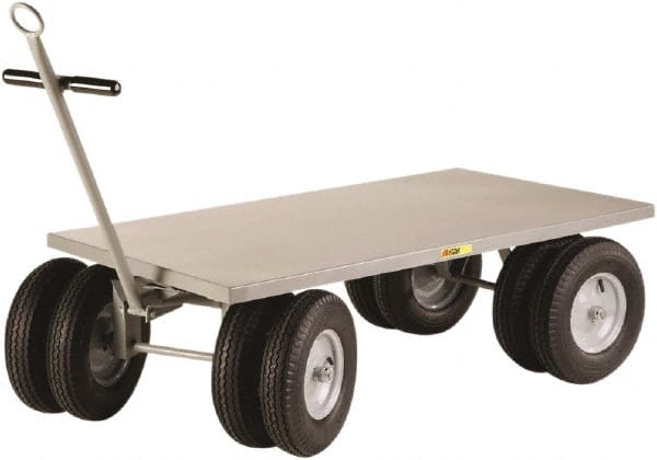 8 Wheeler Wagon Truck: 3,000 lb Capacity, Steel Platform MPN:CD-3660-16PFDCR