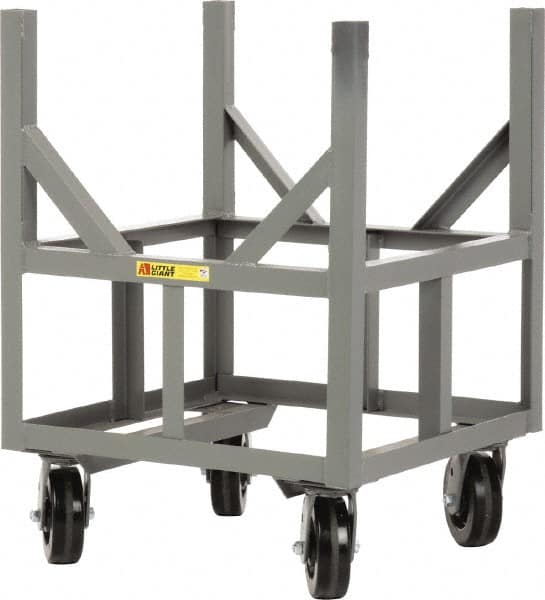 Ergonomic Bar Cradle Truck: 3,000 lb Capacity, Steel Platform, 24