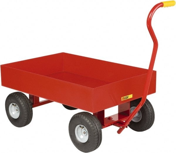 6 Inch Deep Steel Wagon Truck: Solid, Steel Platform, 24