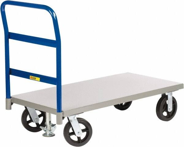 Platform Truck: 2,400 lb Capacity, Steel Deck, 72