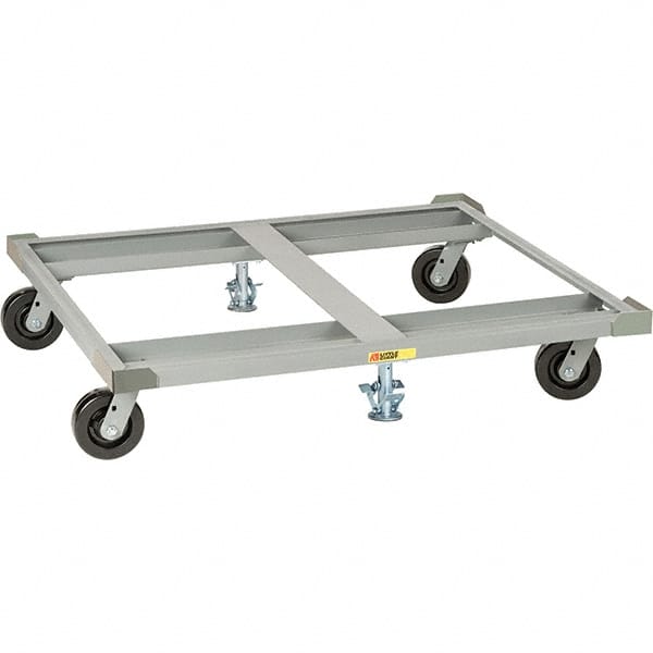 Pallet Dolly Truck: 3,600 lb Capacity, Steel Platform MPN:PD-40-6PH-2FLLR