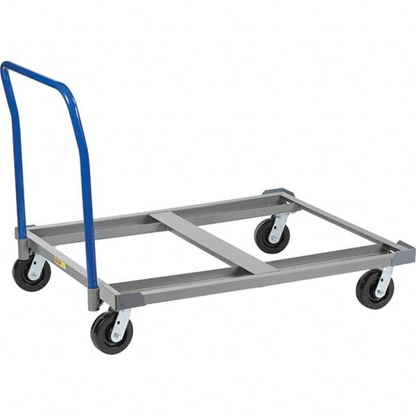 Pallet Dolly Truck: 3,600 lb Capacity, Steel Platform MPN:PDH-4048-6PH-LR