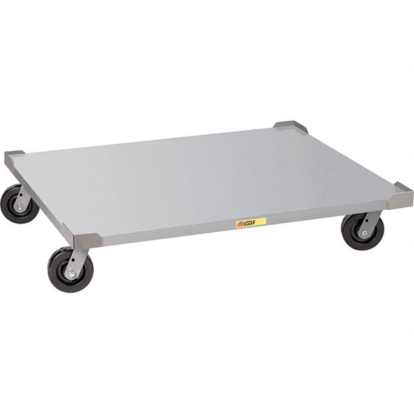 Pallet Dolly Truck: 3,600 lb Capacity, Steel Platform MPN:PDS48-6PH-2FLLR