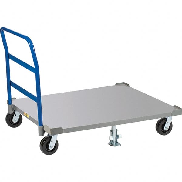 Pallet Dolly Truck: 3,600 lb Capacity, Steel Platform MPN:PDSH40-6PH2FLLR