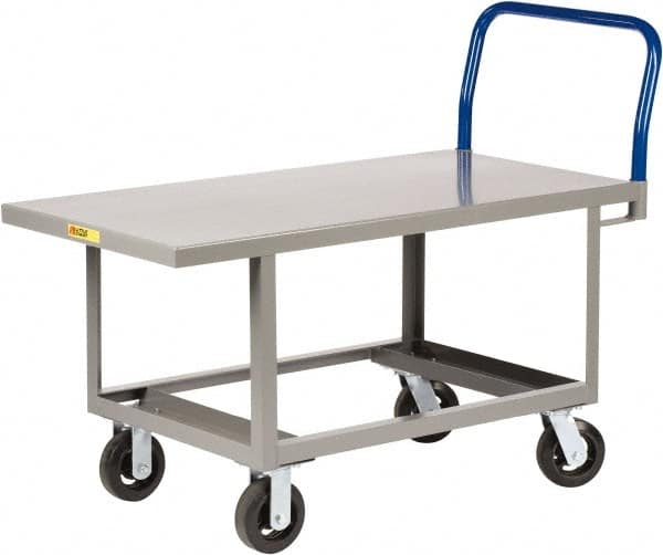 Platform Truck: 2,000 lb Capacity, Steel Deck, 24