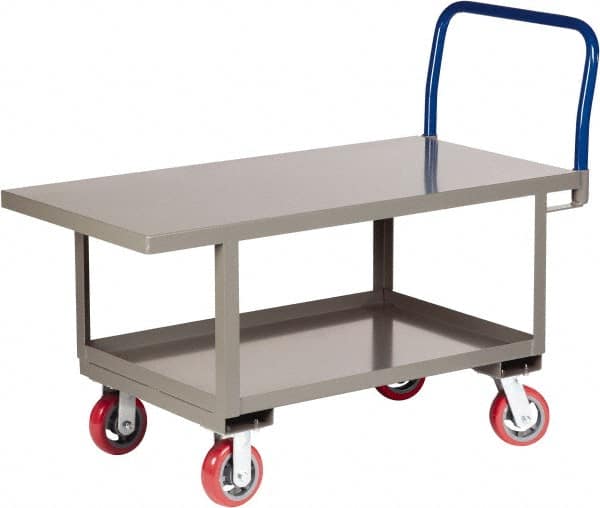 Platform Truck: 2,000 lb Capacity, Steel Deck, 48