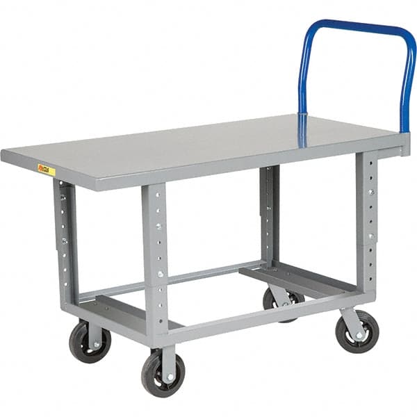 Platform Truck: 2,000 lb Capacity, Steel Deck, 60