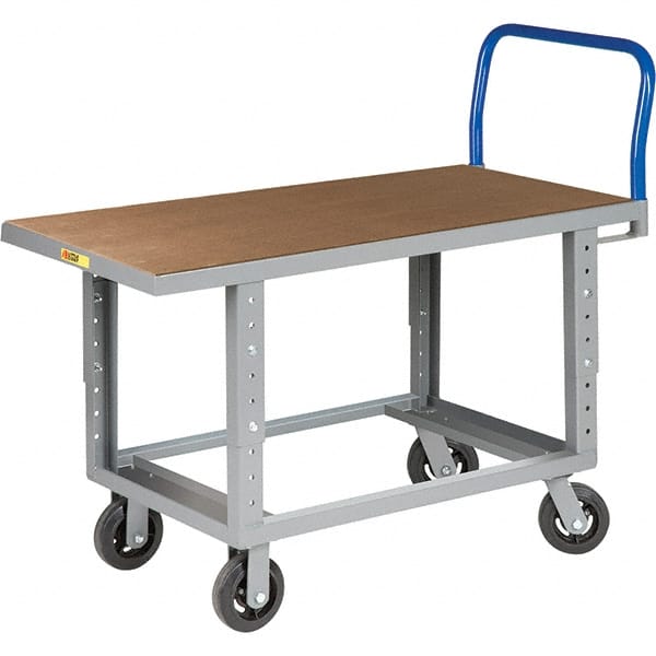 Platform Truck: 2,000 lb Capacity, Steel Deck, 48