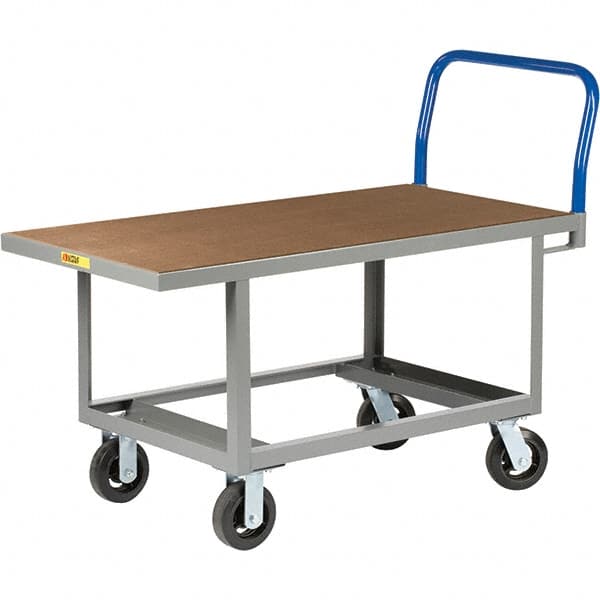 Platform Truck: 2,000 lb Capacity, Steel Deck, 48