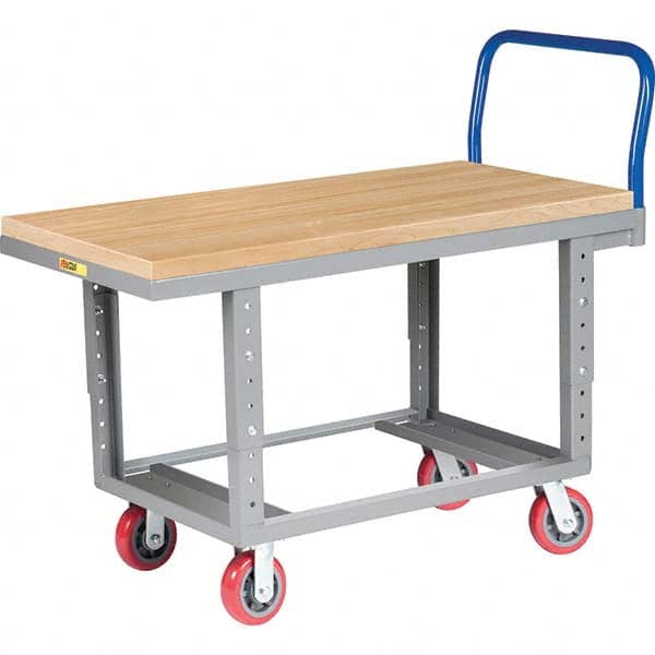 Platform Truck: 2,000 lb Capacity, Steel Deck, 48