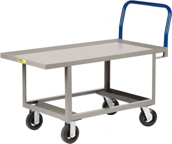 Platform Truck: 2,000 lb Capacity, Steel Deck, 48