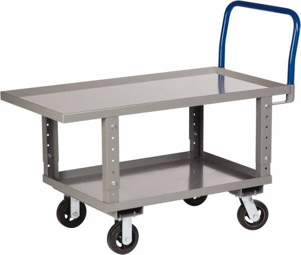 Platform Truck: 2,000 lb Capacity, Steel Deck, 48