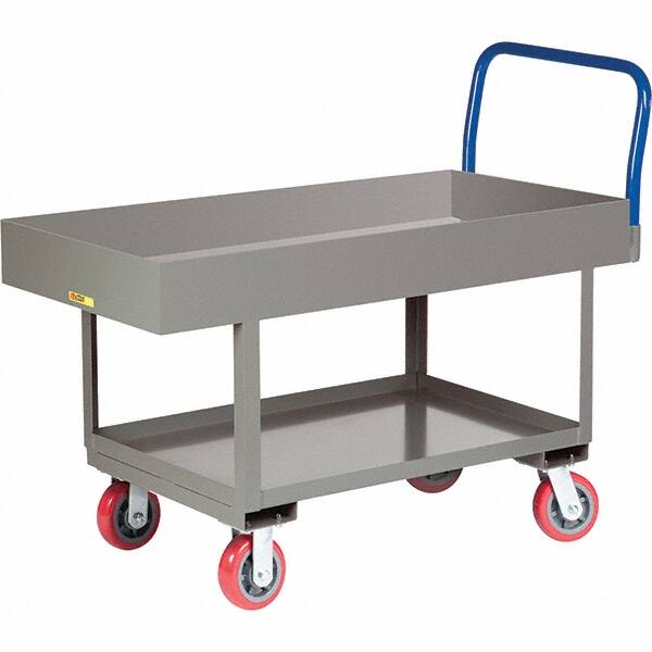 Platform Truck: 2,000 lb Capacity, Steel Deck, 61-1/2