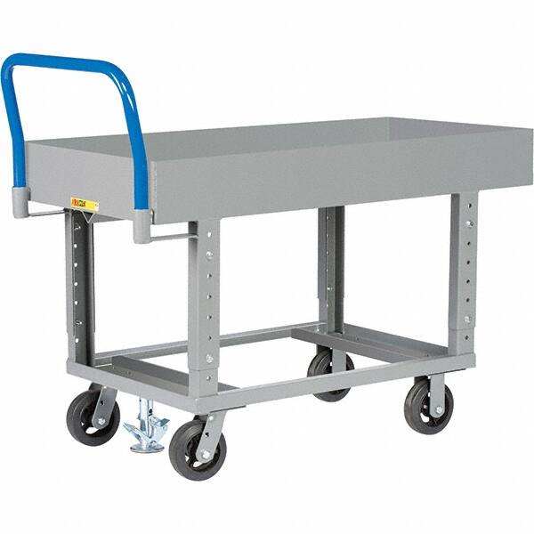 Platform Truck: 2,000 lb Capacity, Steel Deck, 61-1/2