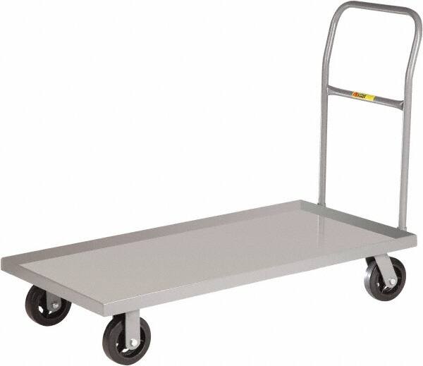 Platform Truck: 1,600 lb Capacity, Steel Deck, 36