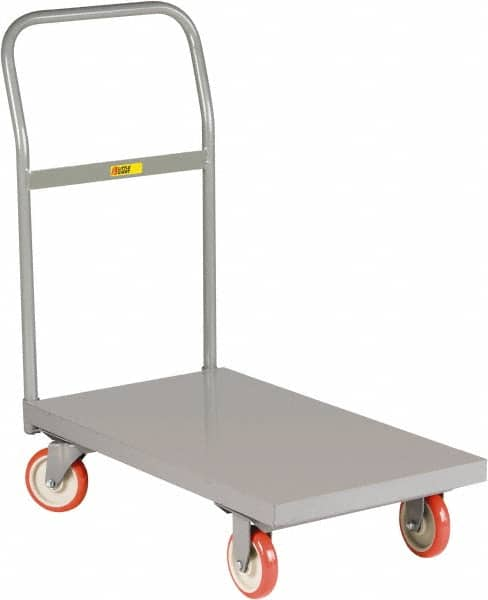 Platform Truck: 1,200 lb Capacity, Steel Deck, 18