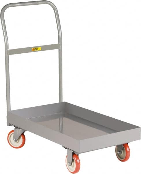 Platform Truck: 1,200 lb Capacity, Steel Deck, 18