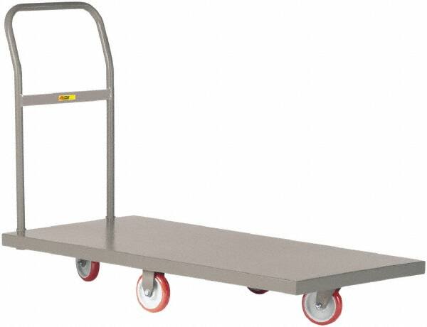 Platform Truck: 1,200 lb Capacity, Steel Deck, 24