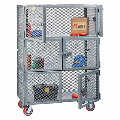 Mobile Storage Locker 3-Compartment MPN:SC2-6D-2448-6PY