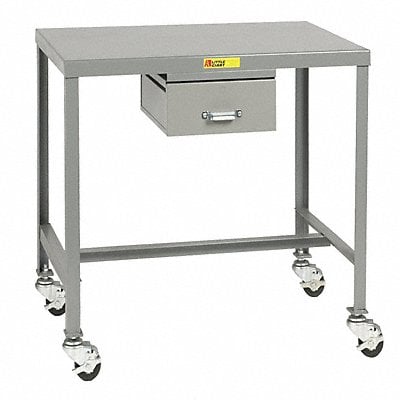 Mobile Work Table 36 L x 24 W x 24 in H MPN:MT1-2436-24ED3R