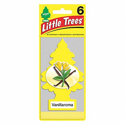 Air Freshener Card w/String Yellow PK6 MPN:U6P-10105