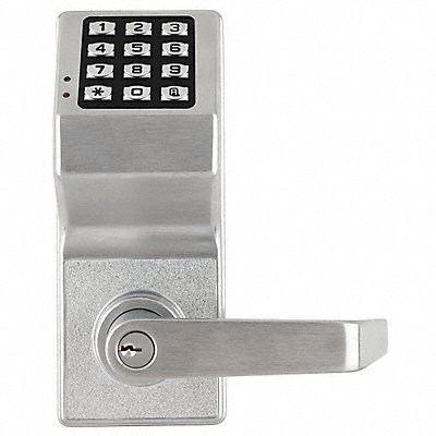 Electronic Lock Brushed Chrome 12 Button MPN:DL6100 US26D