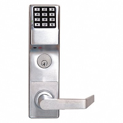 Electronic Lock Brushed Chrome 12 Button MPN:DL6500CRR US26D