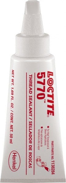 Threadlocker: White, Liquid, 50 mL, Tube MPN:1138284