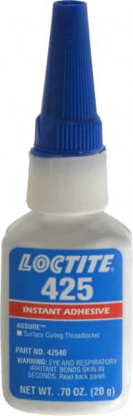 Threadlocker: Blue, Liquid, 20 g, Bottle MPN:135461