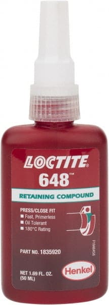 Retaining Compound: 50 mL Bottle, Green, Liquid MPN:1835920