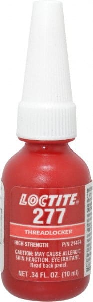 Threadlocker: Red, Liquid, 10 mL, Bottle MPN:231089