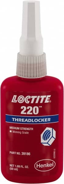 Threadlocker: Blue, Liquid, 50 mL, Bottle MPN:645093