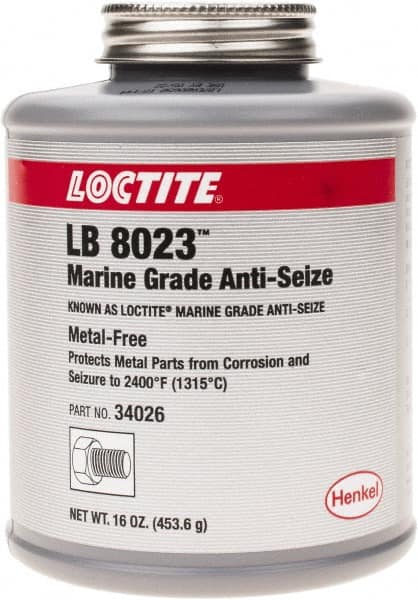 Marine Grade Anti-Seize Lubricant: 16 oz Brush Top MPN:275026