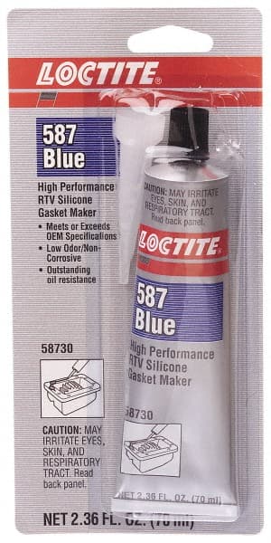 Elastic Sealant: 70 mL Tube, Blue, RTV Silicone MPN:135504