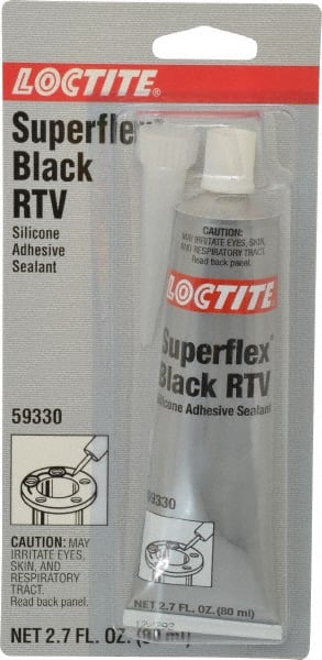 Joint Sealant: 80 mL Tube, Black, RTV Silicone MPN:193996