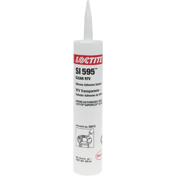 Joint Sealant: 300 mL Cartridge, Clear, RTV Silicone MPN:193999