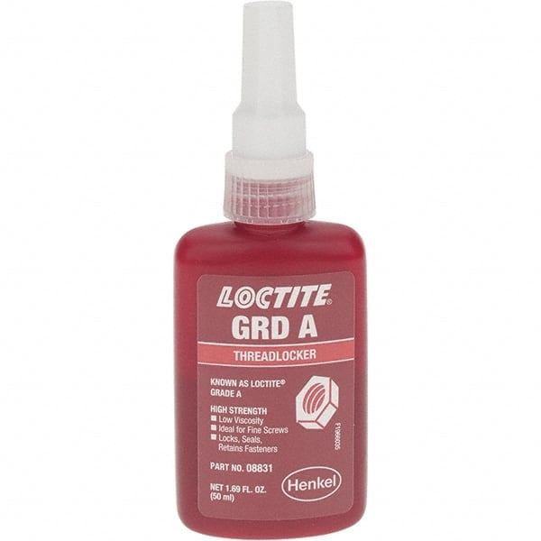 Caulk & Sealant: 50 mL Bottle, Red, Dimethacrylate Ester MPN:195899