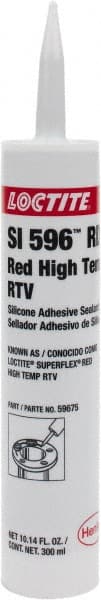 Joint Sealant: 300 mL Cartridge, Red, RTV Silicone MPN:198817