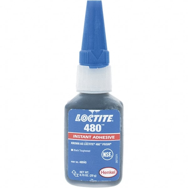 Adhesive Glue: 20 g Bottle, Black MPN:135466