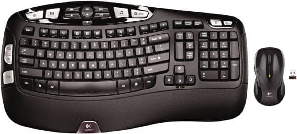 MK550 Wireless Desktop Set, Keyboard/Mouse, USB, Black MPN:LOG920002555