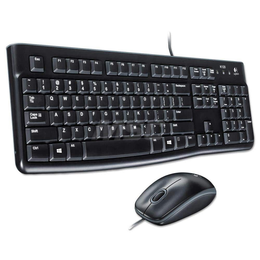 MK120 WIRED KEYBOARD + MOUSE COMBO, USB 2.0, BLACK MPN:LOG920002565