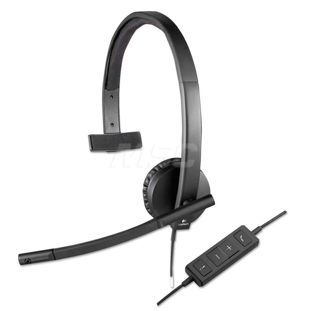 Usb H570e Over-The-Head Wired Headset, Monaural, Black MPN:LOG981000570