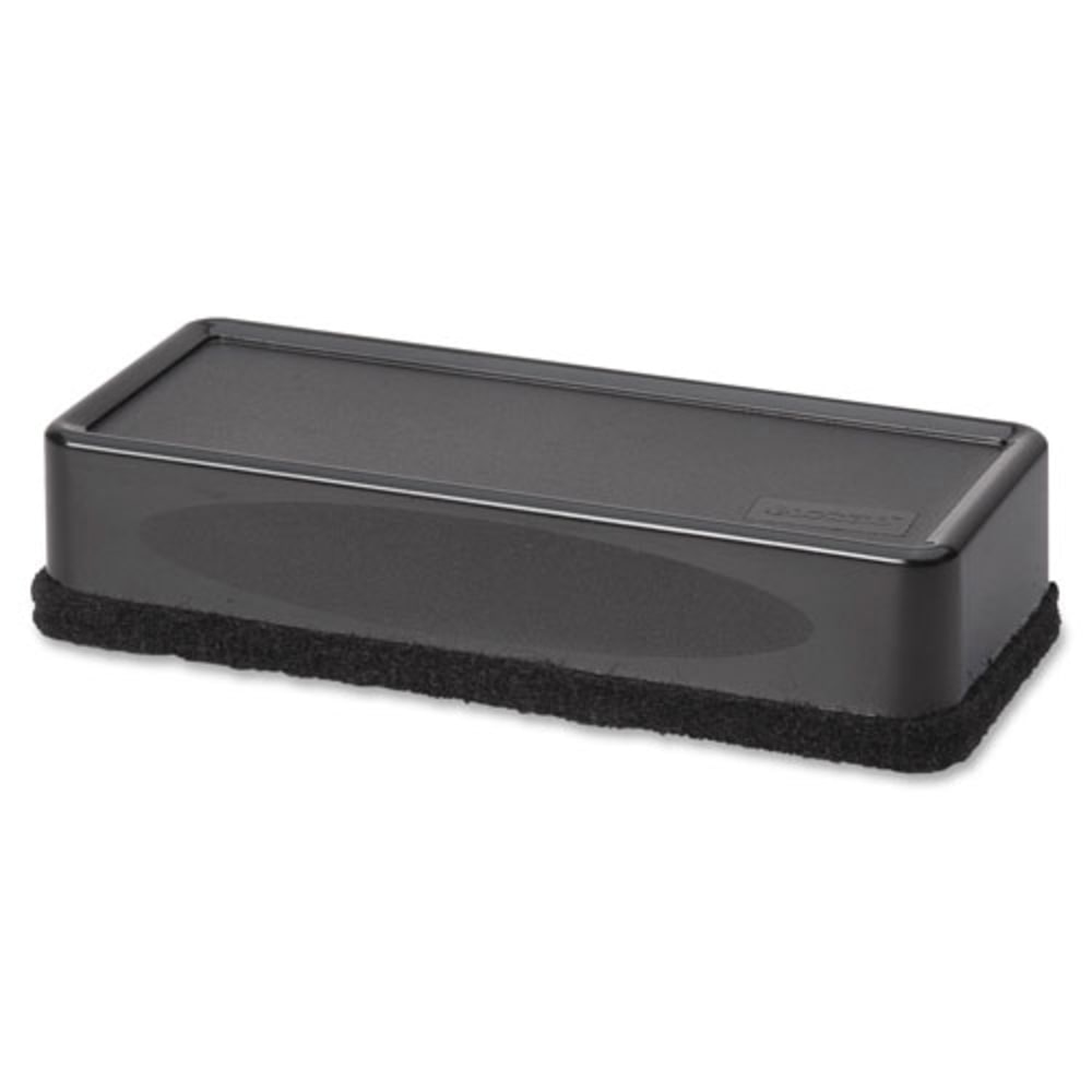 Lorell Whiteboard Eraser, 2 3/16inW x 5 3/16inL, Black (Min Order Qty 21) MPN:24850