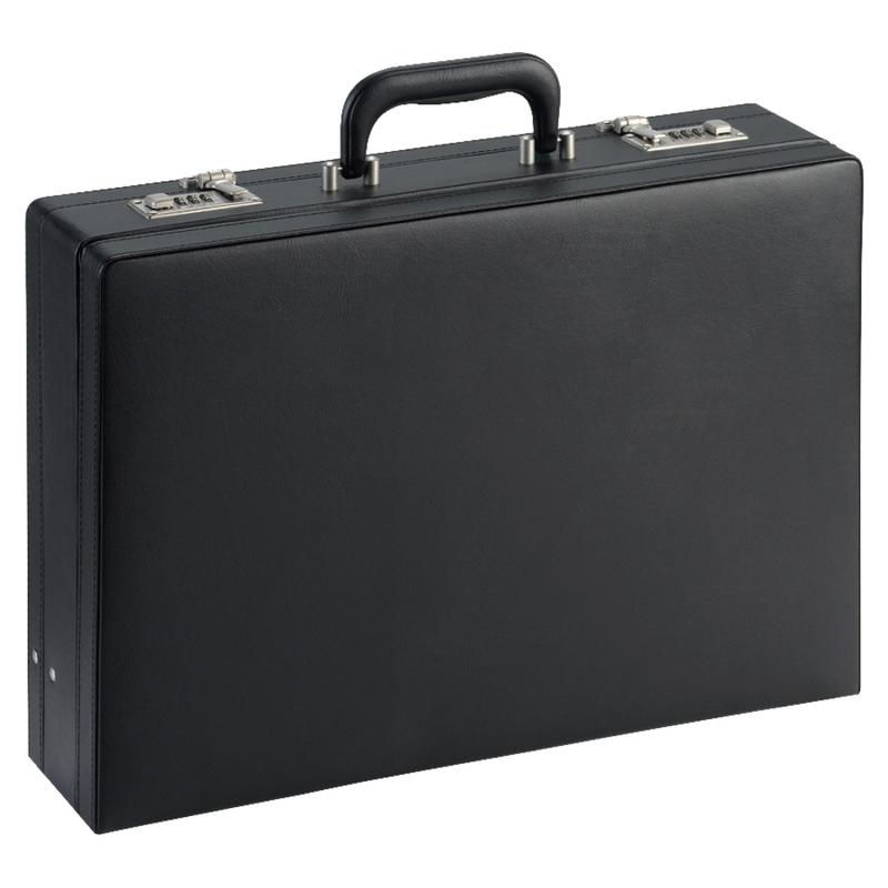 NuSparc Expandable Attache Case, 12 1/2inH x 17 1/2inW x 4inD, Black MPN:BC100ZZBK