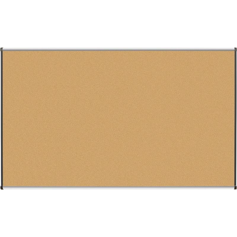 Lorell Cork Board, 72in x 48in, Aluminum Frame With Silver/Black Finish MPN:60646