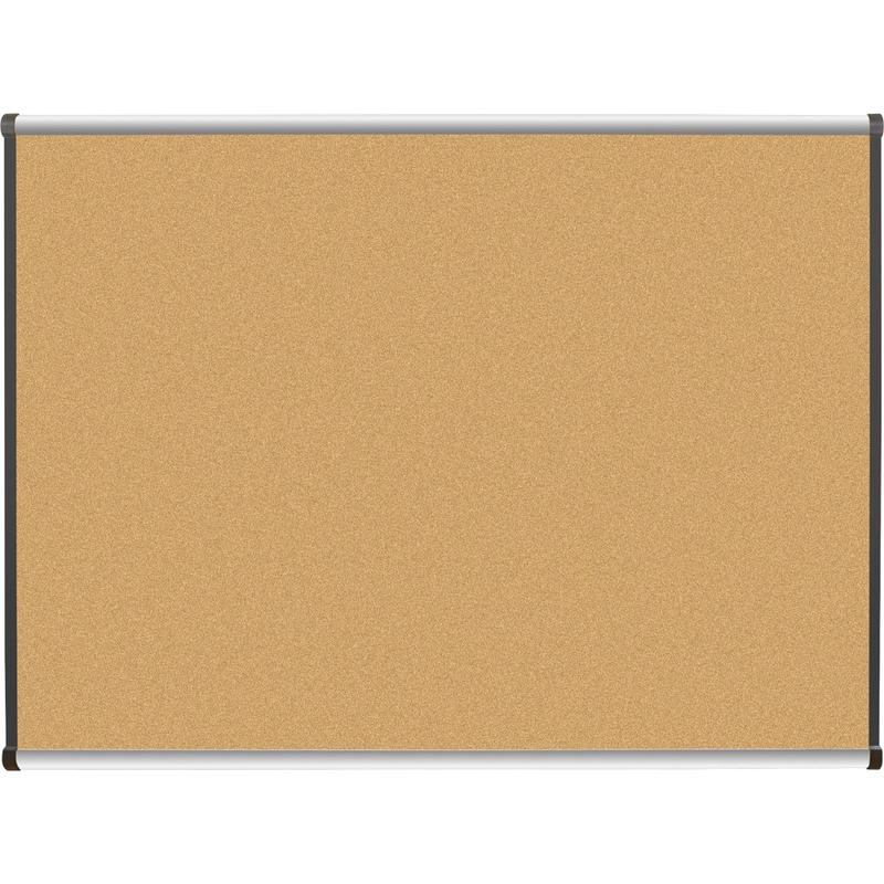 Lorell Satin Bulletin Board, 48in x 36in, Aluminum Frame With Silver Finish MPN:60647