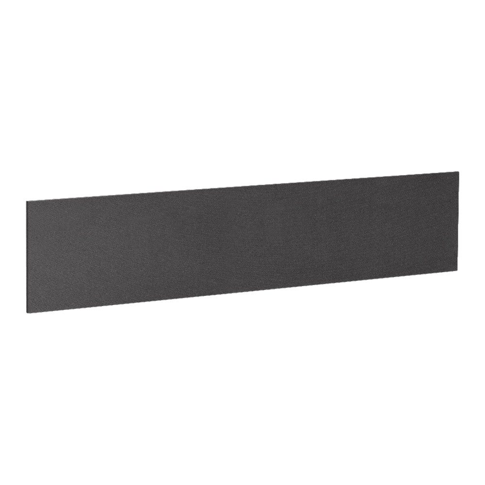 Lorell Essentials Series Hutch Tackboard, 45inW, Black (Min Order Qty 2) MPN:69917