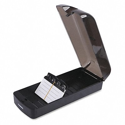 Desktop Card File 650 Card Black Clear MPN:LLR01029