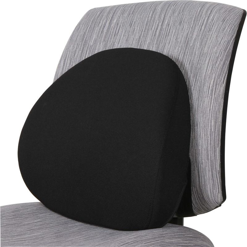 Lorell Ergo Fabric Lumbar Back Support, Black (Min Order Qty 2) MPN:42170