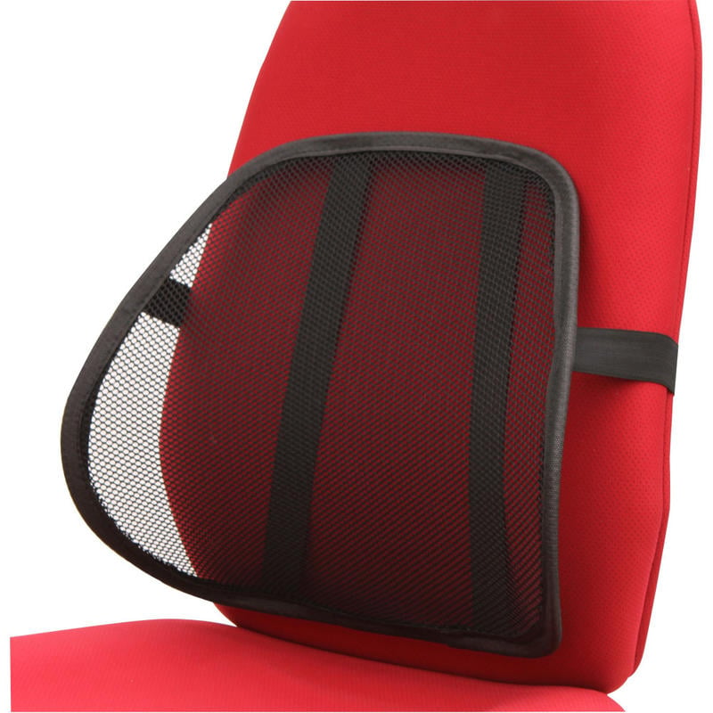 Lorell Ergo Lumbar Back Support, Mesh, Black (Min Order Qty 2) MPN:42171